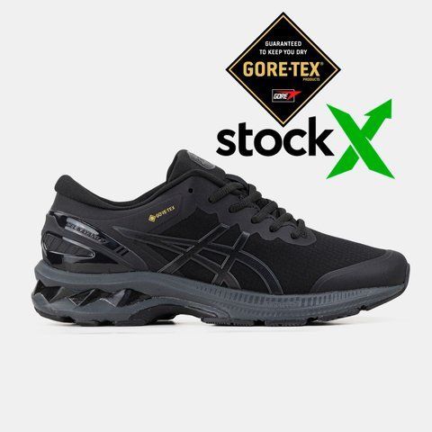 Asics Gel-Kayano 27 Gore-Tex Black Grey #art1633-1345033 фото