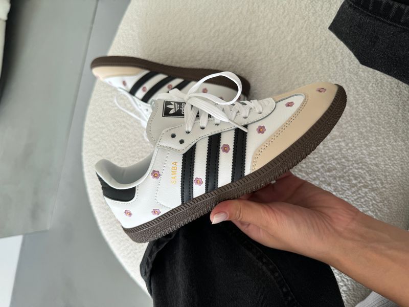 Adidas Samba OG Black/White Painted adi-0450-856806 фото