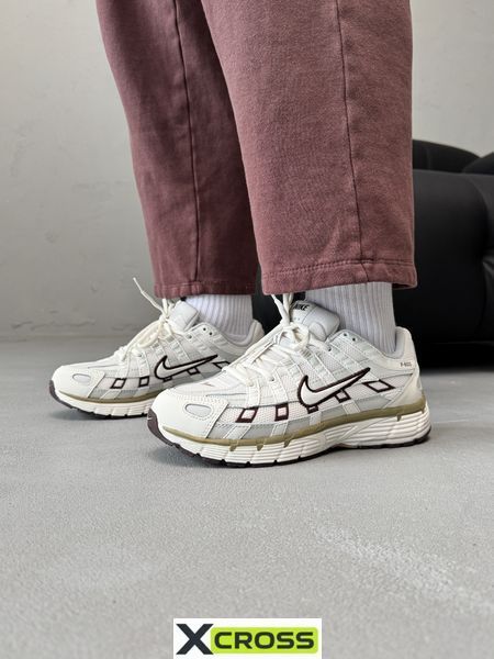 Nike P-6000 Beige/Bordo nik-0548-985607 фото