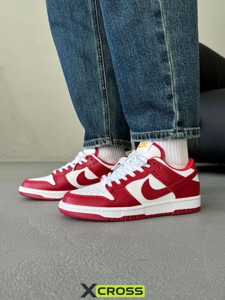 Nike Dunk Red/White nik-0552-988342 фото