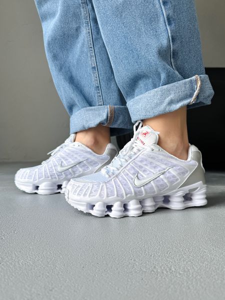 Nike Shox TL White/Silver nik-0634-1101213 фото