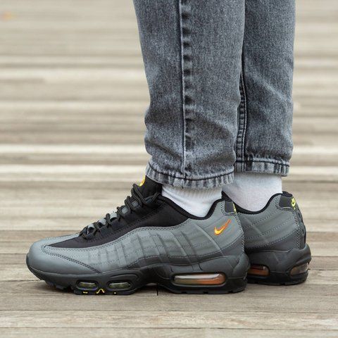 Nike Air Max 95 Black Grey Orange 1952-918224 фото