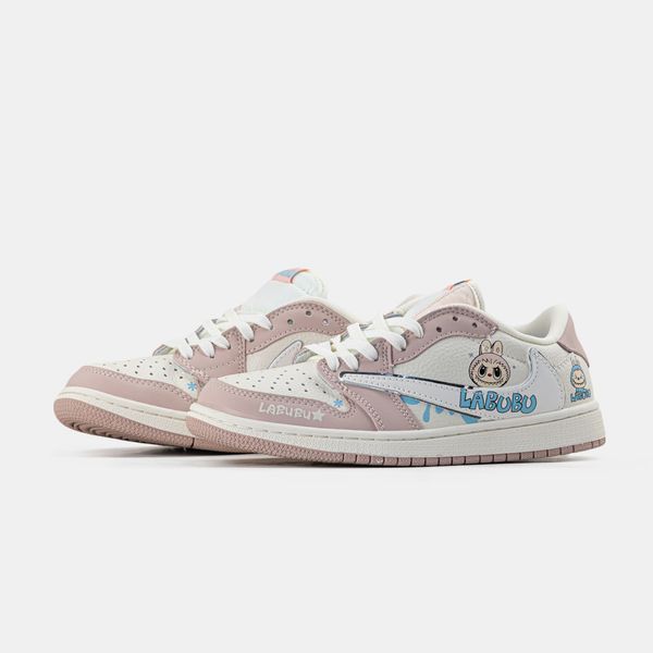 JORDAN 1 x TRAVIS SCOTT x LABUBU PINK (Оригінальна коробка) #art1570-1286135 фото