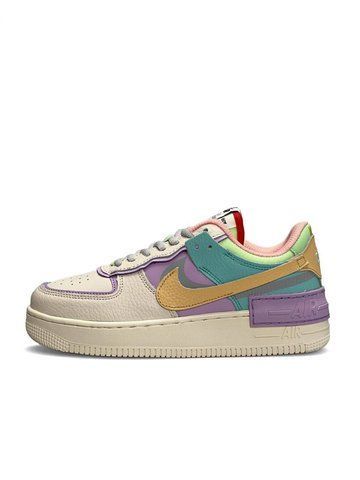 Nike Air Force 1 Shadow Beige Yellow Mint W B1631-833908 фото
