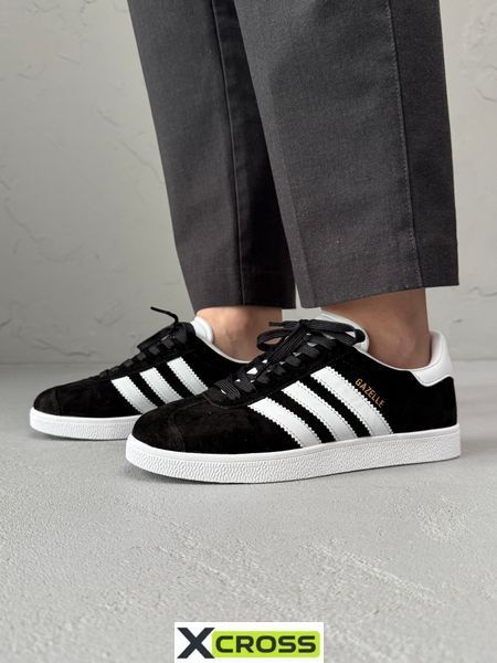 Adidas Gazelle Black/White adi-0295-354333 фото