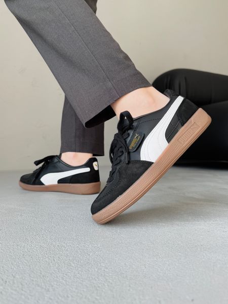 Puma Palermo Leather Black/Gray/Gum pum-0026-1025088 фото