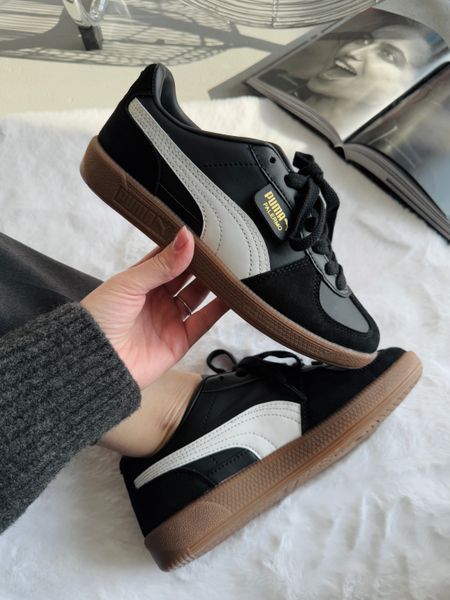 Puma Palermo Leather Black/Gray/Gum pum-0026-1025088 фото