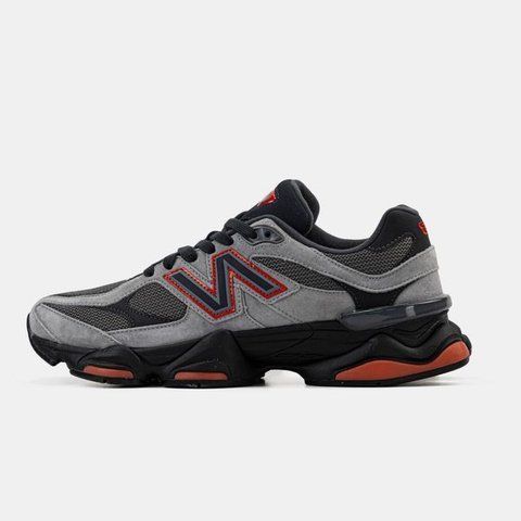 New Balance 9060 Grey Black Red #art1739-1500169 фото