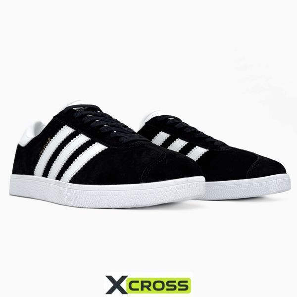 Adidas Gazelle Black/White adi-0295-354333 фото