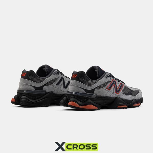 New Balance 9060 Grey Black Red #art1739-1500169 фото