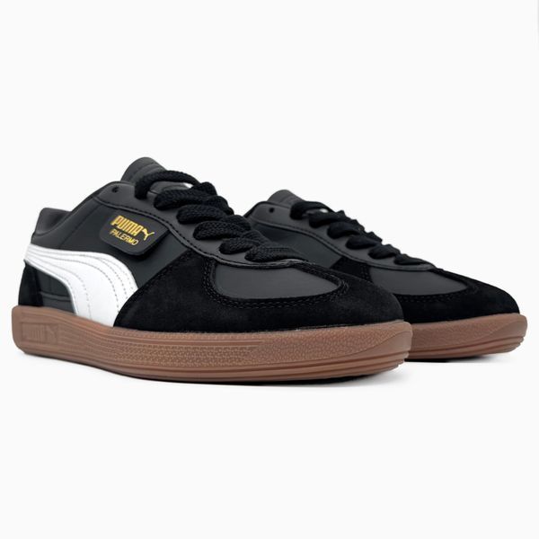 Puma Palermo Leather Black/Gray/Gum pum-0026-1025088 фото