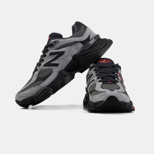 New Balance 9060 Grey Black Red #art1739-1500169 фото