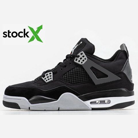 0721 Nike Air Jordan 4 Black Canvas 0721-255886 фото