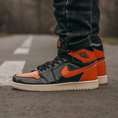 Air Jordan Retro 1 Black Orange 707-1356291 фото