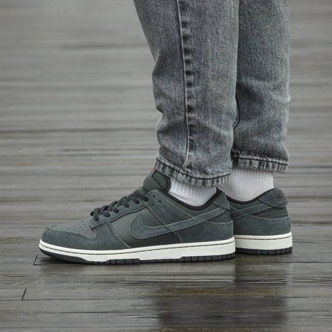 Nike Dunk Low PRM Medium Ash and Black 2605-1447640 фото