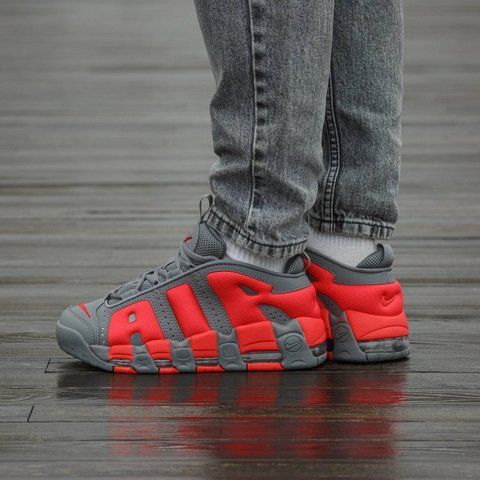 Nike Air More Uptempo Low Dark Grey Light Crimson 2570-1445872 фото