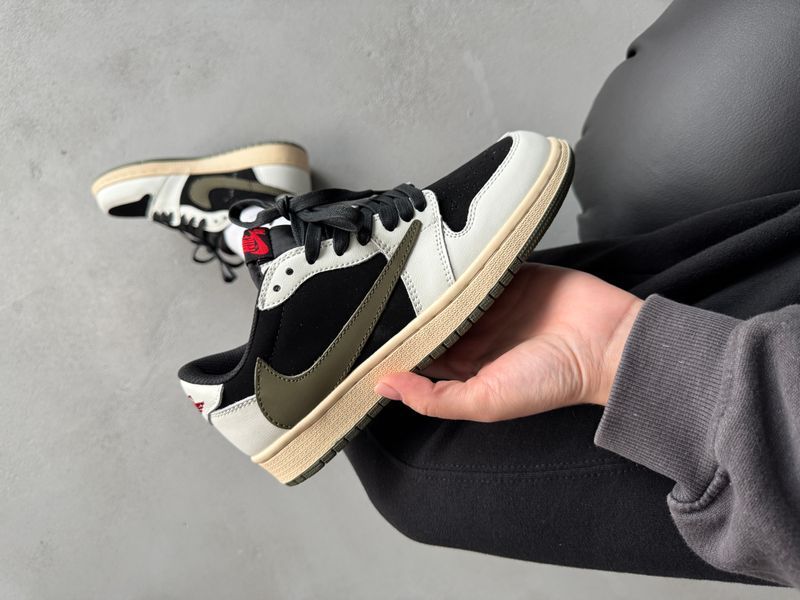 Nike Air Jordan 1 Low x Travis Scott Olive nik-0535-975177 фото