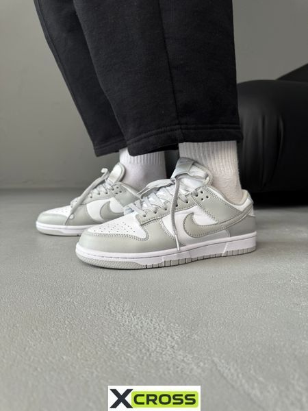 Nike Dunk Low Light Grey/White nik-0395-477989 фото