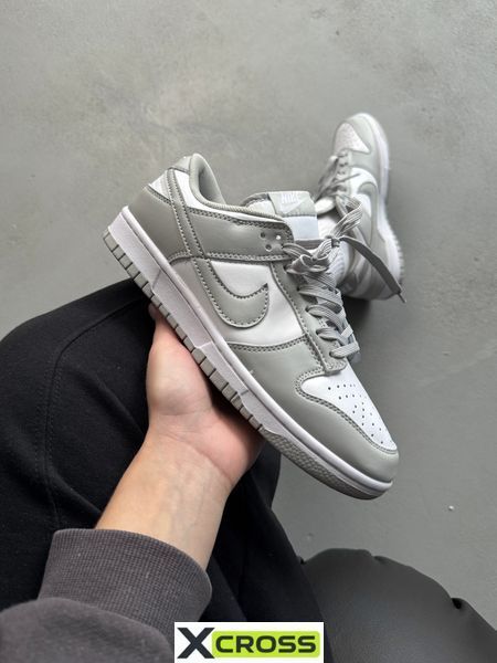Nike Dunk Low Light Grey/White nik-0395-477989 фото