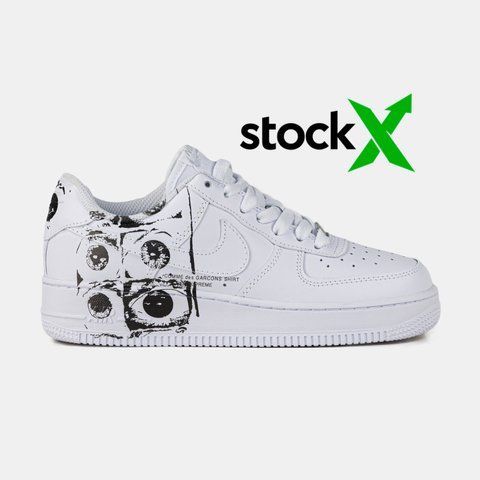 Nike Air Force 1 Low x Comme des Gar&ccedil;ons Supreme (принт на пʼятці) #art1717-1457348 фото