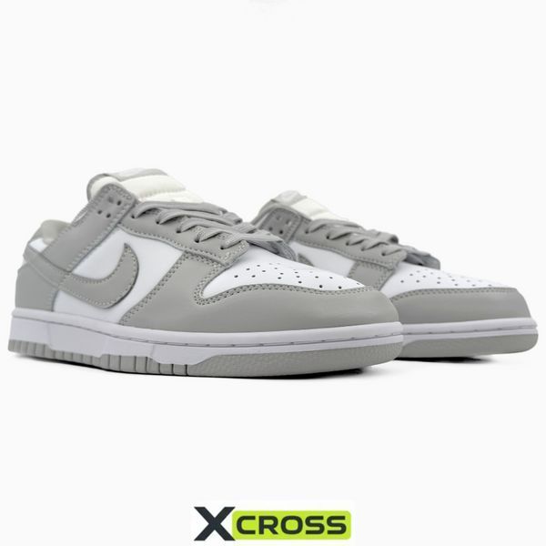 Nike Dunk Low Light Grey/White nik-0395-477989 фото