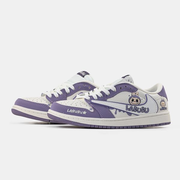 JORDAN 1 x TRAVIS SCOTT x LABUBU PURPLE (Оригінальна коробка) #art1569-1286124 фото
