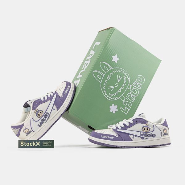 JORDAN 1 x TRAVIS SCOTT x LABUBU PURPLE (Оригінальна коробка) #art1569-1286124 фото
