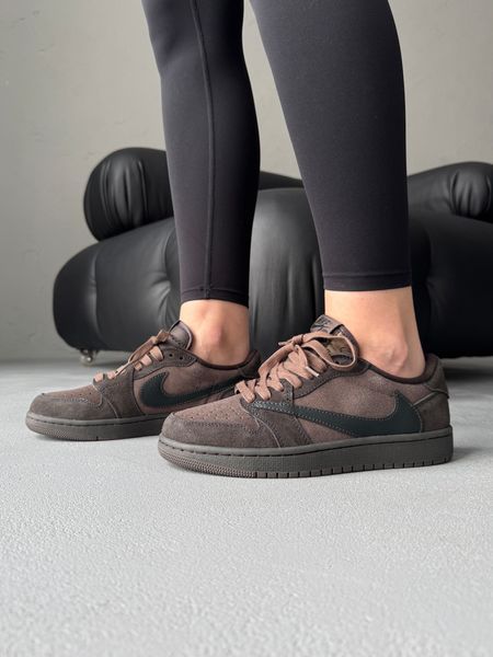 Nike Air Jordan 1 Low x Travis Scott Velvet Brown nik-0725-1428494 фото