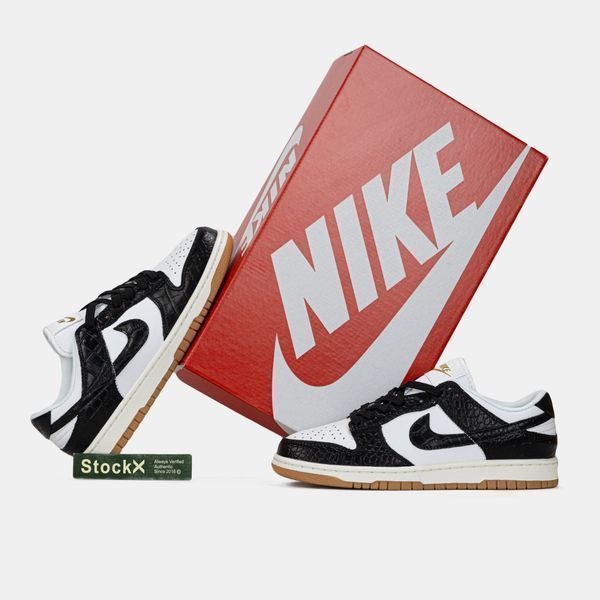 Nike Dunk Low LX "Black White" #art1840-1613770 фото