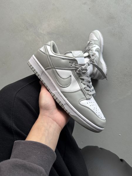 Nike Dunk Low Light Grey/White nik-0395-477988 фото