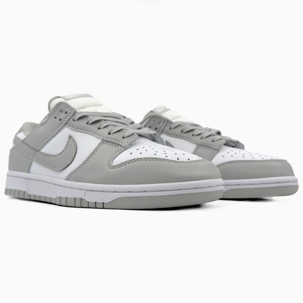 Nike Dunk Low Light Grey/White nik-0395-477988 фото