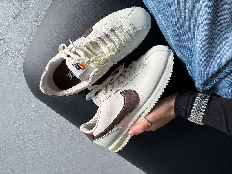 Nike Cortez Beige/Brown nik-0645-1142938 фото