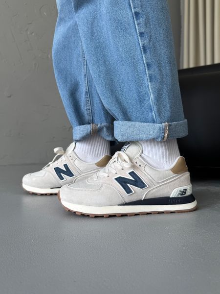 New Balance 574 Light Beige/Blue nbl-0414-1223316 фото
