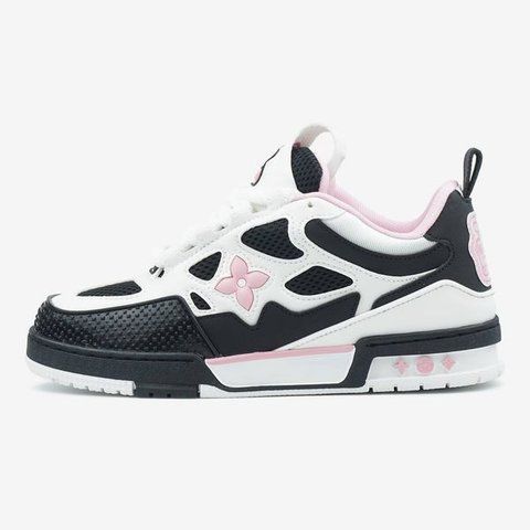 Louis Vuitton Skate Sneaker Black White Pink 10014-1489477 фото