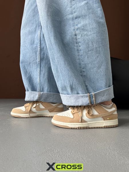 Nike SB Dunk Low White/Beige nik-0840-1617893 фото