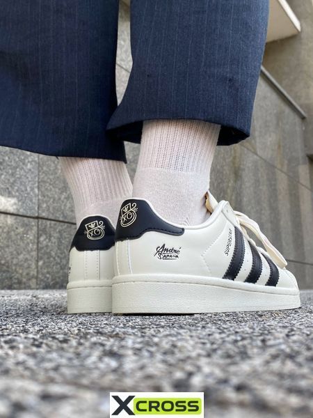 Adidas Superstar Cream/Black/Pink adi-0361-490175 фото