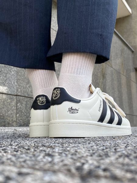 Adidas Superstar Cream/Black/Pink adi-0361-490175 фото