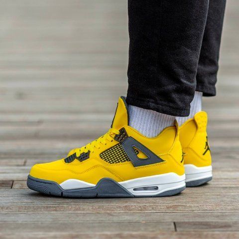 Air Jordan Retro 4 Lightning Tour Yellow 1261-784596 фото
