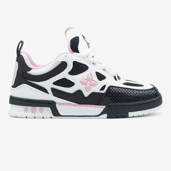 Louis Vuitton Skate Sneaker Black White Pink 10014-1489478 фото
