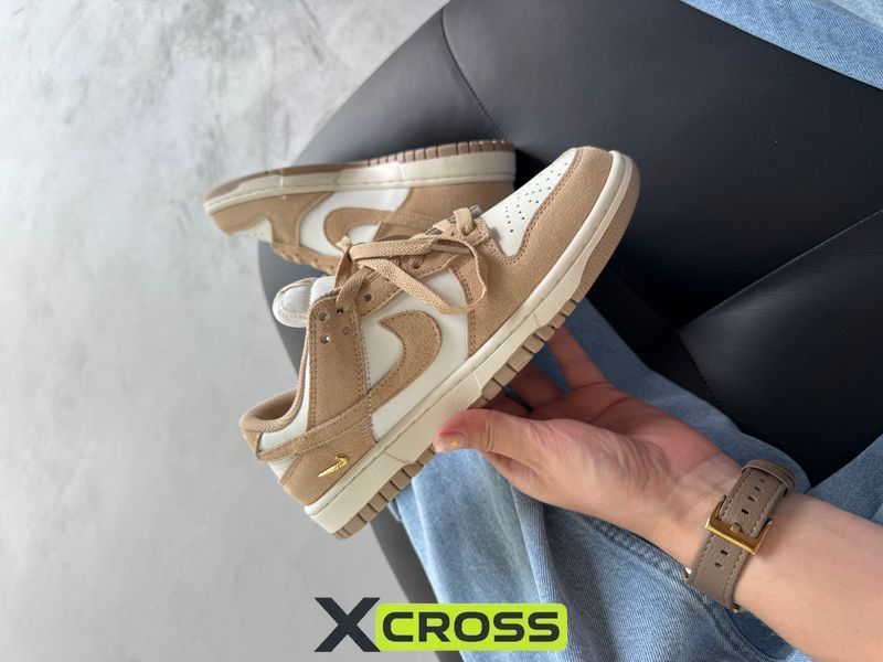 Nike SB Dunk Low White/Beige nik-0840-1617893 фото