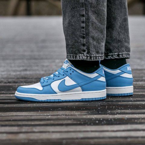 Nike SB Dunk White Blue 996-785413 фото