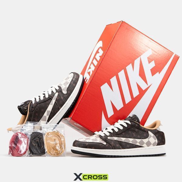 1209 Nike Air Jordan 1 Low x Travis Scott x Louis Vuitton 1209-569717 фото