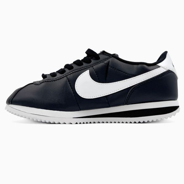 Nike Cortez Basic Black/White nik-0507-901503 фото