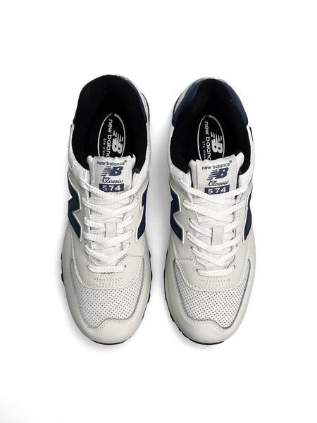 New Balance 574 White Navy A4268-1205376 фото