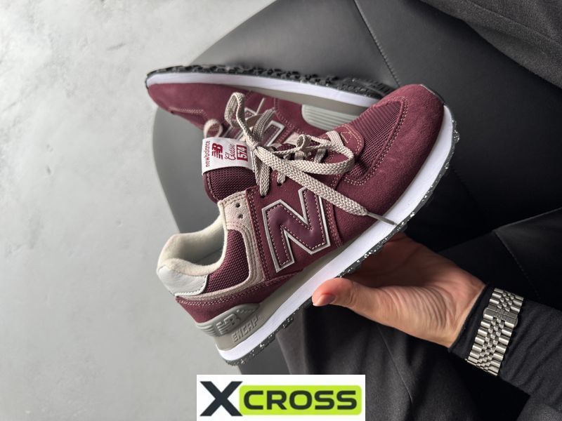 New Balance 574 Burgundy nbl-0435-1303518 фото
