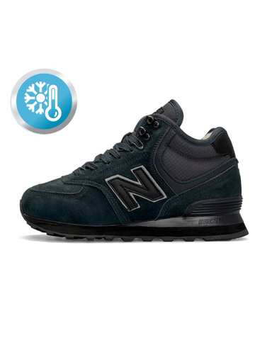 New Balance 574 High Dark Grey Fur B1776-833385 фото