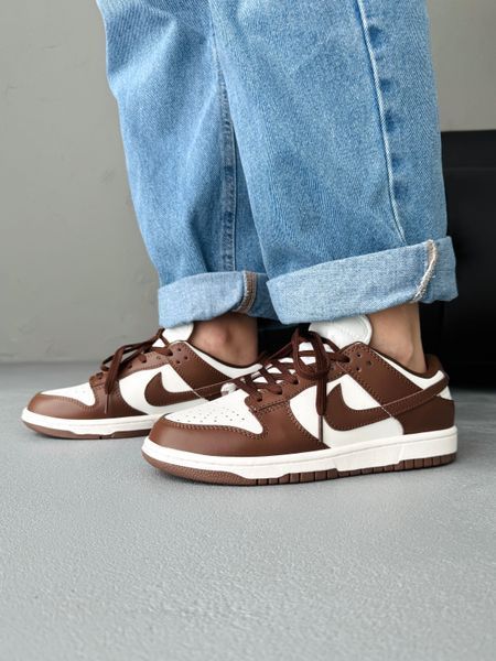 Nike SB Dunk Low Brown/White nik-0640-1105899 фото