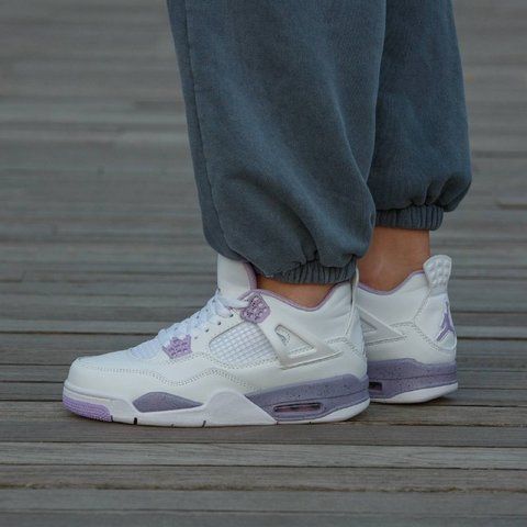 Air Jordan Retro 4 White Sweet Purple 2656-1606753 фото