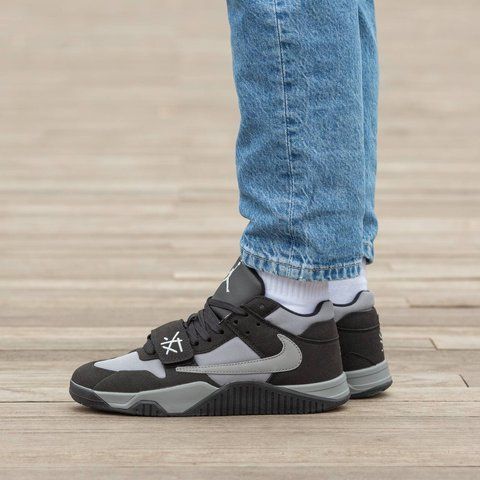 Air Jordan x Trawiss scott Black Grey 1710-675466 фото