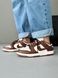 Nike SB Dunk Low Brown/White nik-0640-1105899 фото 3